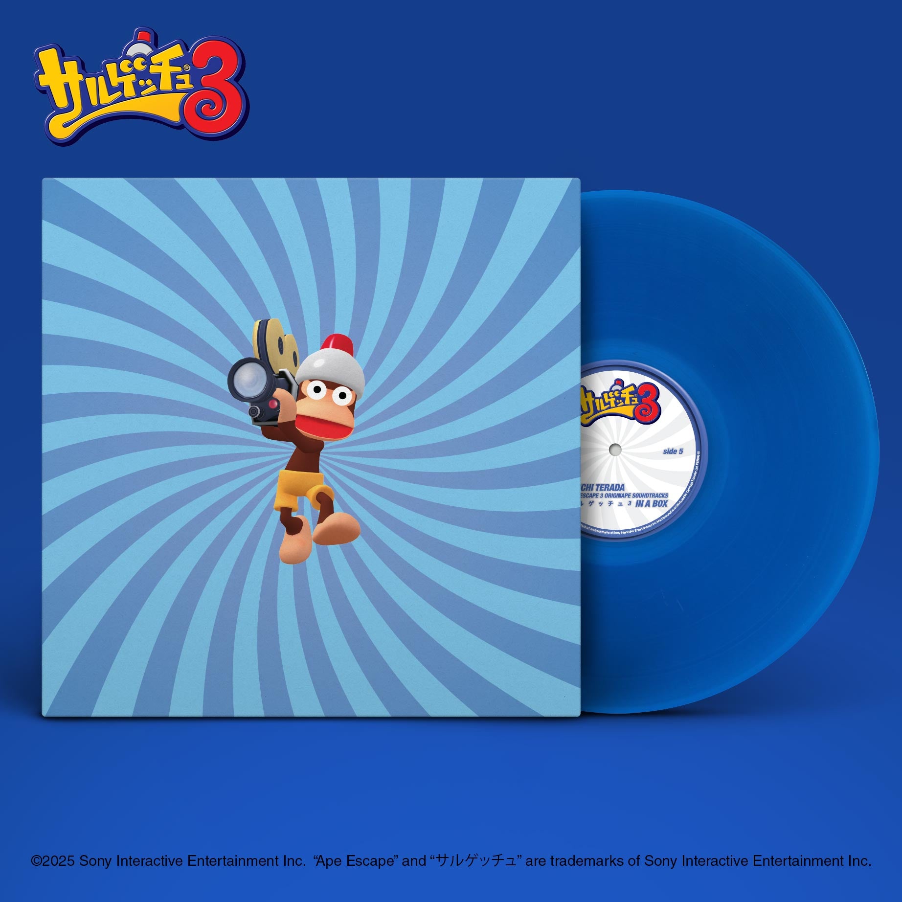 サルゲッチュ LPレコード (2025 Edition) 海外限定 Soichi Terada: Ape Escape 3 Originape Soundtracks in a Box (4XLP