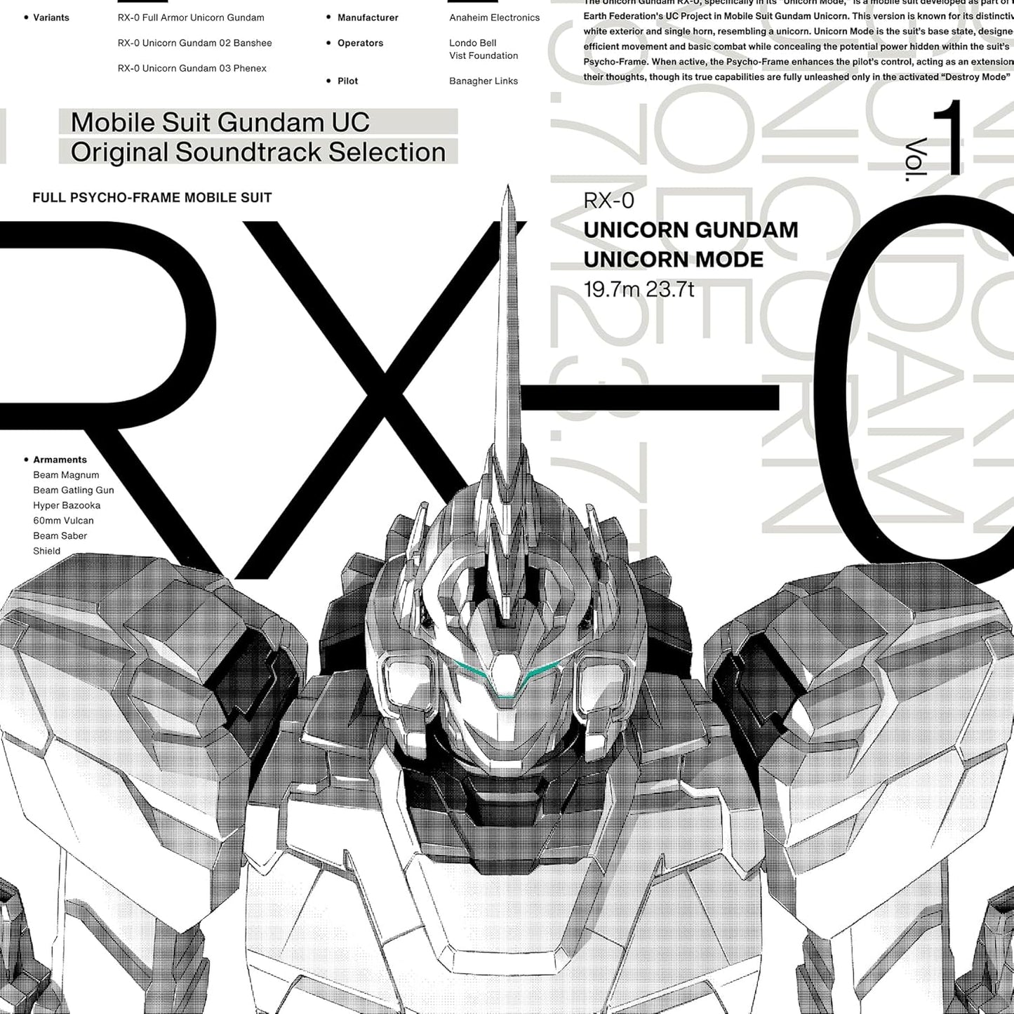 Mobile Suit Gundam Unicorn Original Soundtrack Selection Vol. 1