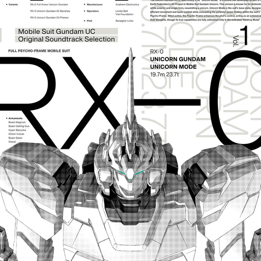 Mobile Suit Gundam Unicorn Original Soundtrack Selection Vol. 1